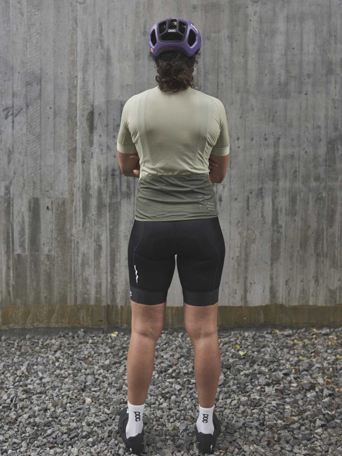 Koszulka rowerowa POC W's ESSENTIAL ROAD LOGO Jersey - Prehnite Green/Epid. Green - Image 4