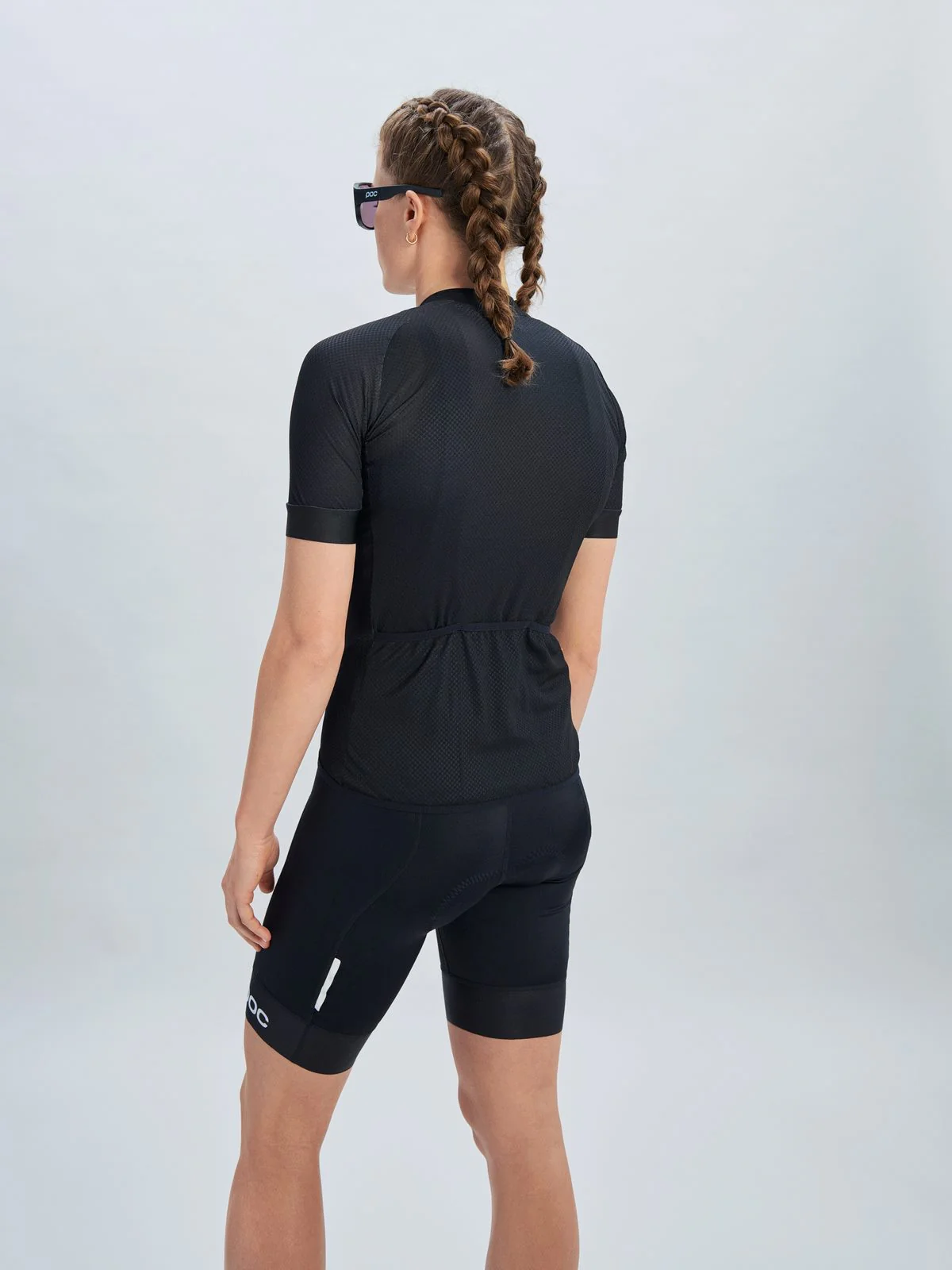 Koszulka rowerowa POC W's Essential Road Logo Jersey - Ur. Black/Hyd. White - Image 5