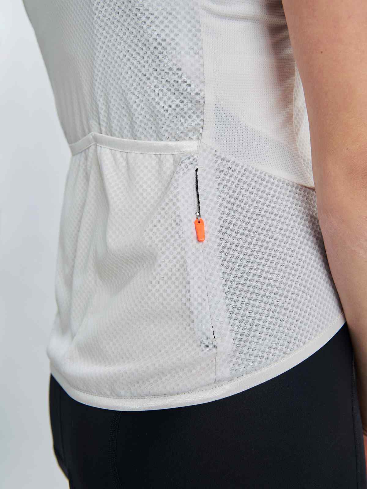 Koszulka rowerowa POC W's Essential Road Logo Jersey - Oke. Off-White/Cal. Blue - Image 4