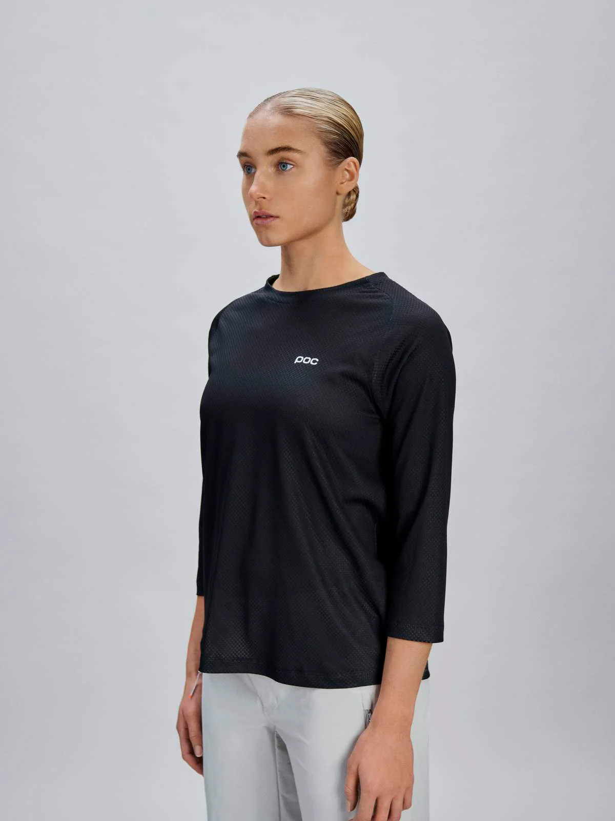 Koszulka rowerowa damska POC W's Motion Air 3/4 Jersey czarna - Image 2