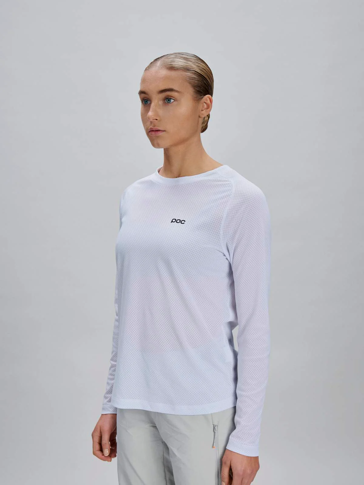 Koszulka rowerowa POC W's Motion Air L/S Jersey - Hyd. White - Image 2