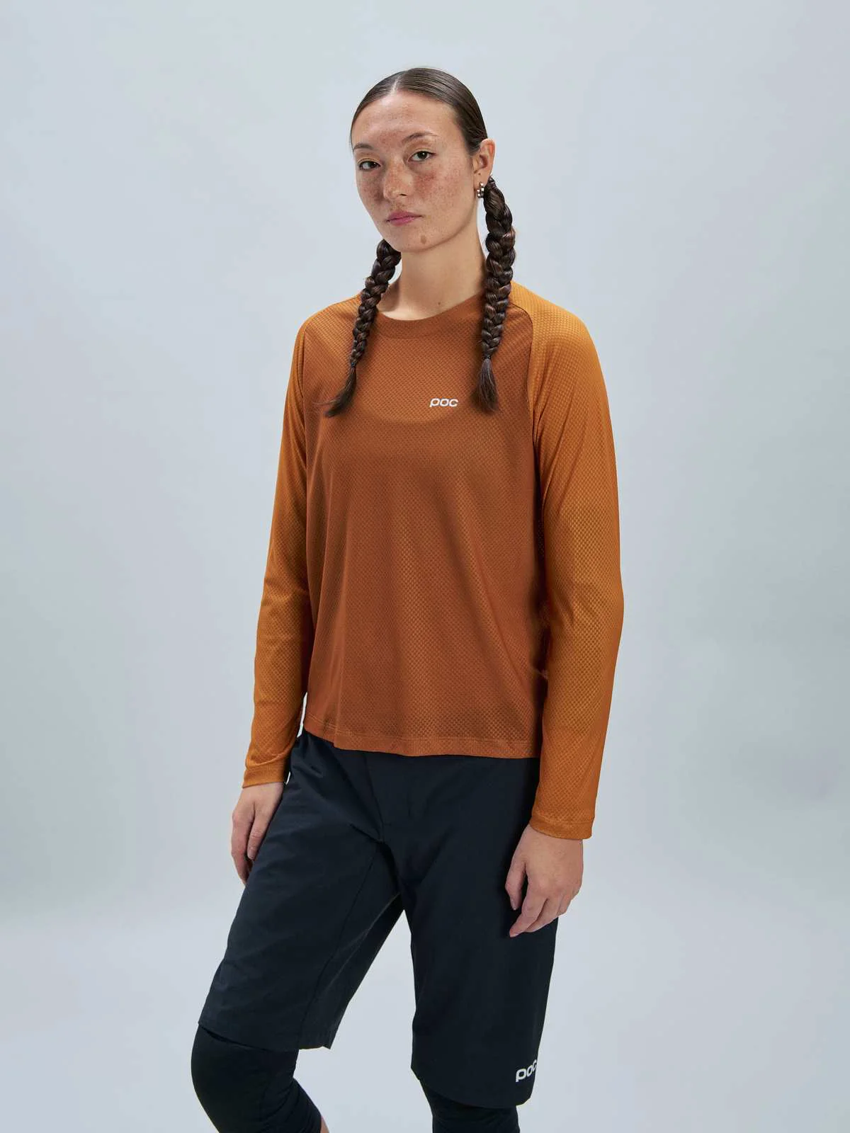 Koszulka rowerowa damska POC W's Motion Air L/S Jersey brązowy - Image 2