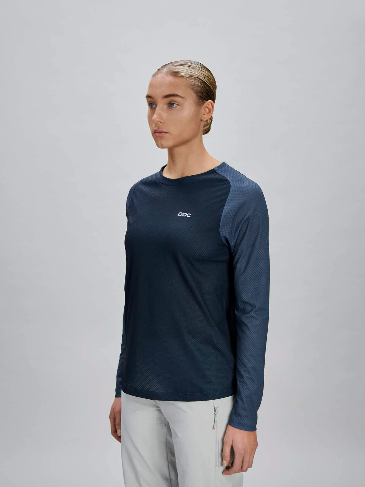 Koszulka rowerowa POC W's Motion Air L/S Jersey - Apatite Navy - Image 2