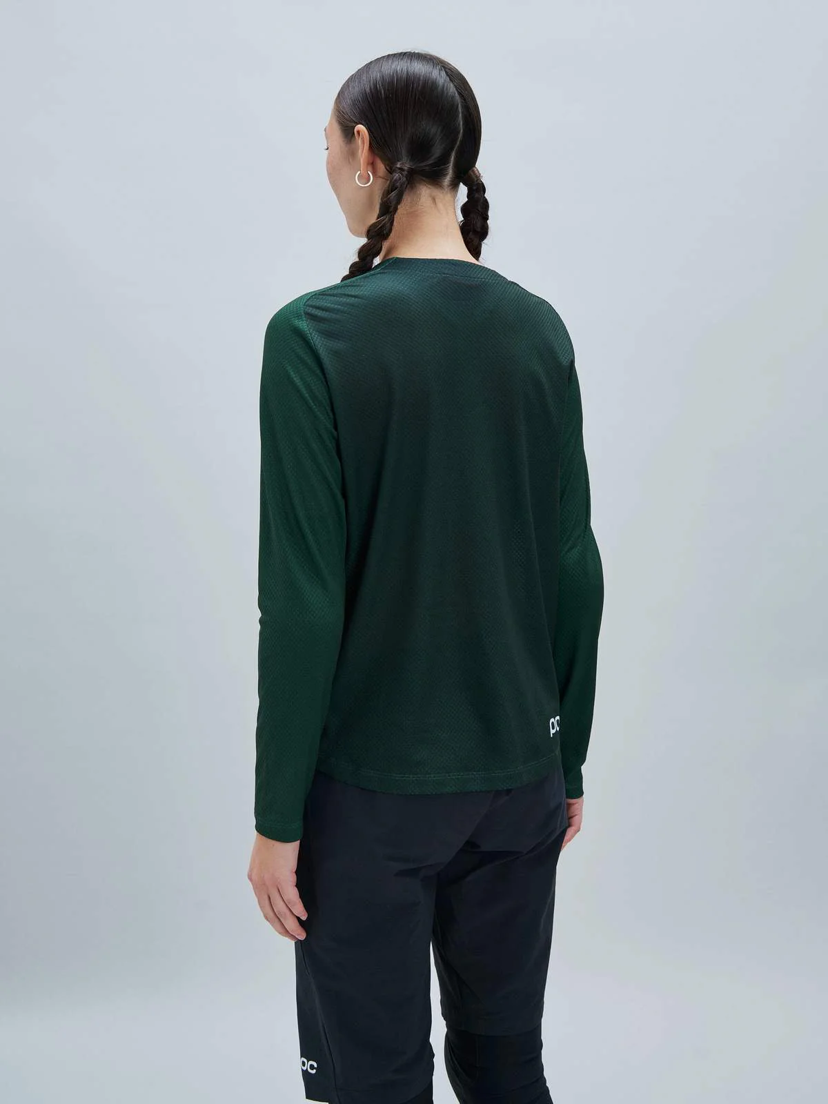 Koszulka rowerowa POC W's Motion Air L/S Jersey - Parg. Green - Image 4