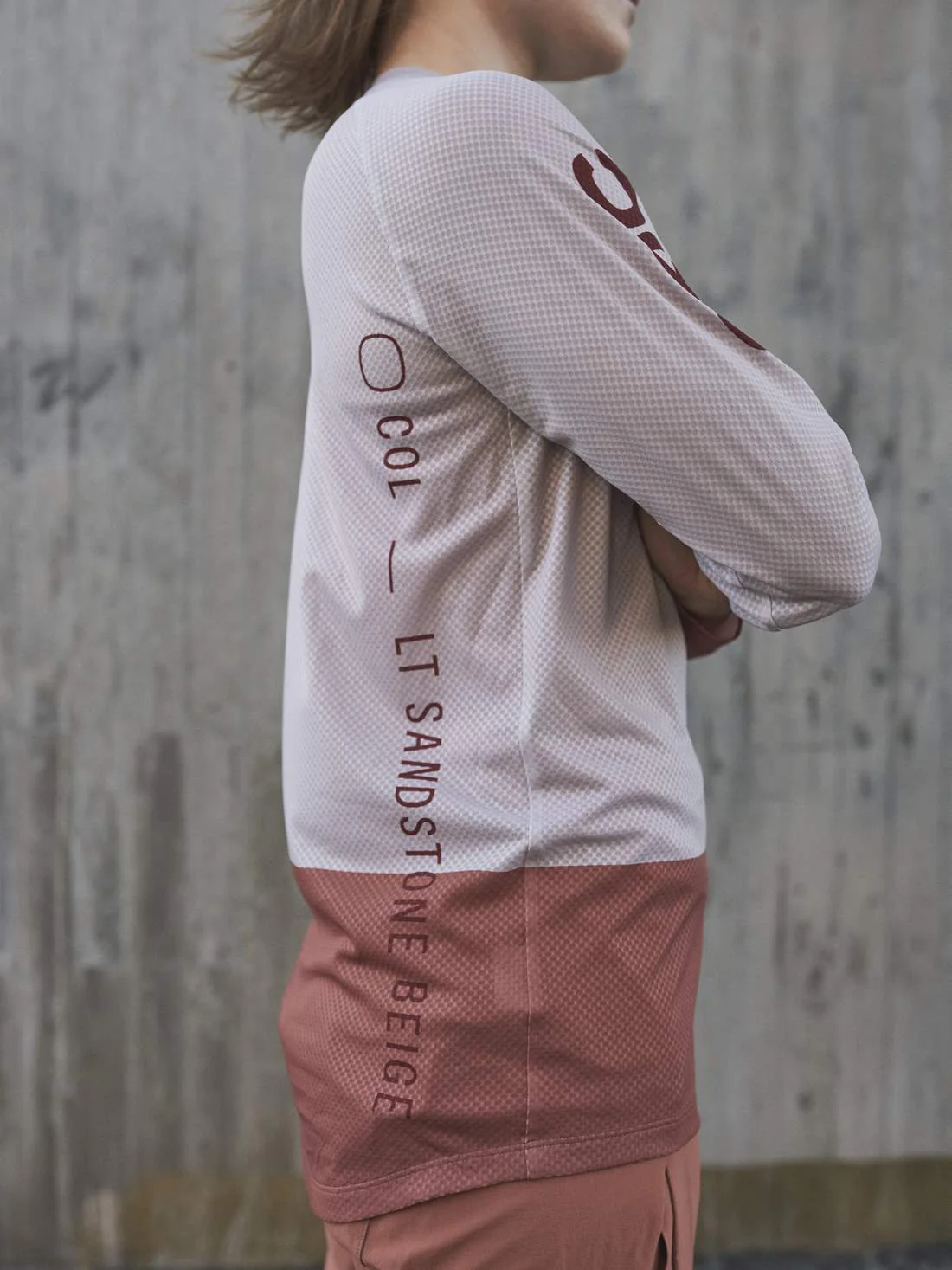 Koszulka rowerowa POC W's MTB PURE LS Jersey - Light Sand. Beige/Himalayan Salt - Image 3