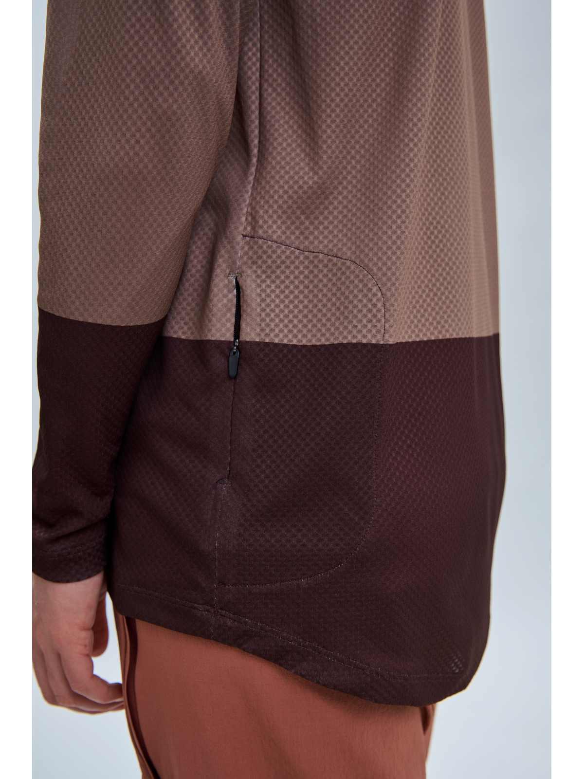 Koszulka rowerowa POC W's MTB Pure LS Jersey - Jasper Brown/Axinite Brown - Image 4