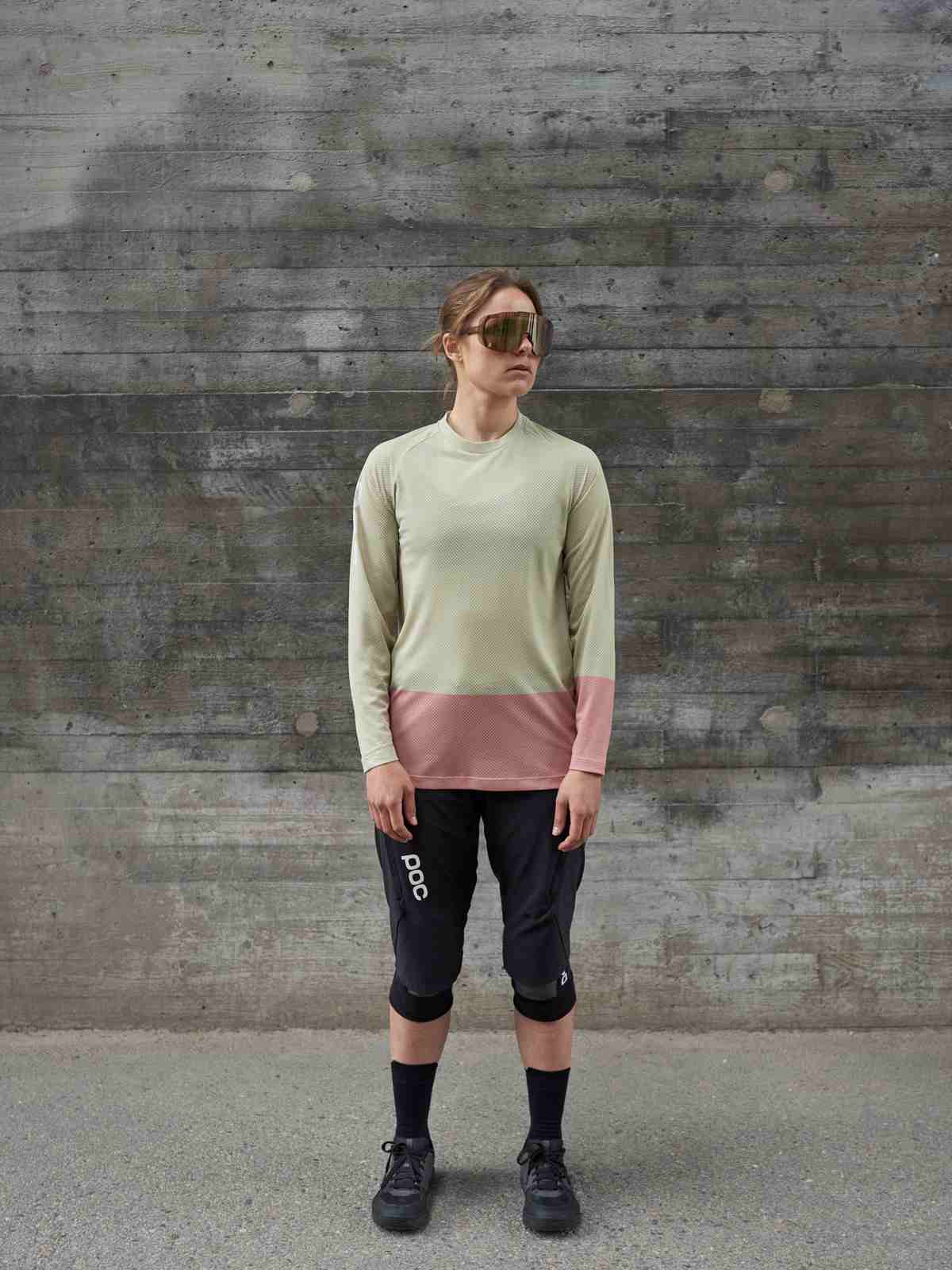 Koszulka rowerowa POC W's MTB Pure LS Jersey - Prehnite Green/Rock Salt - Image 2
