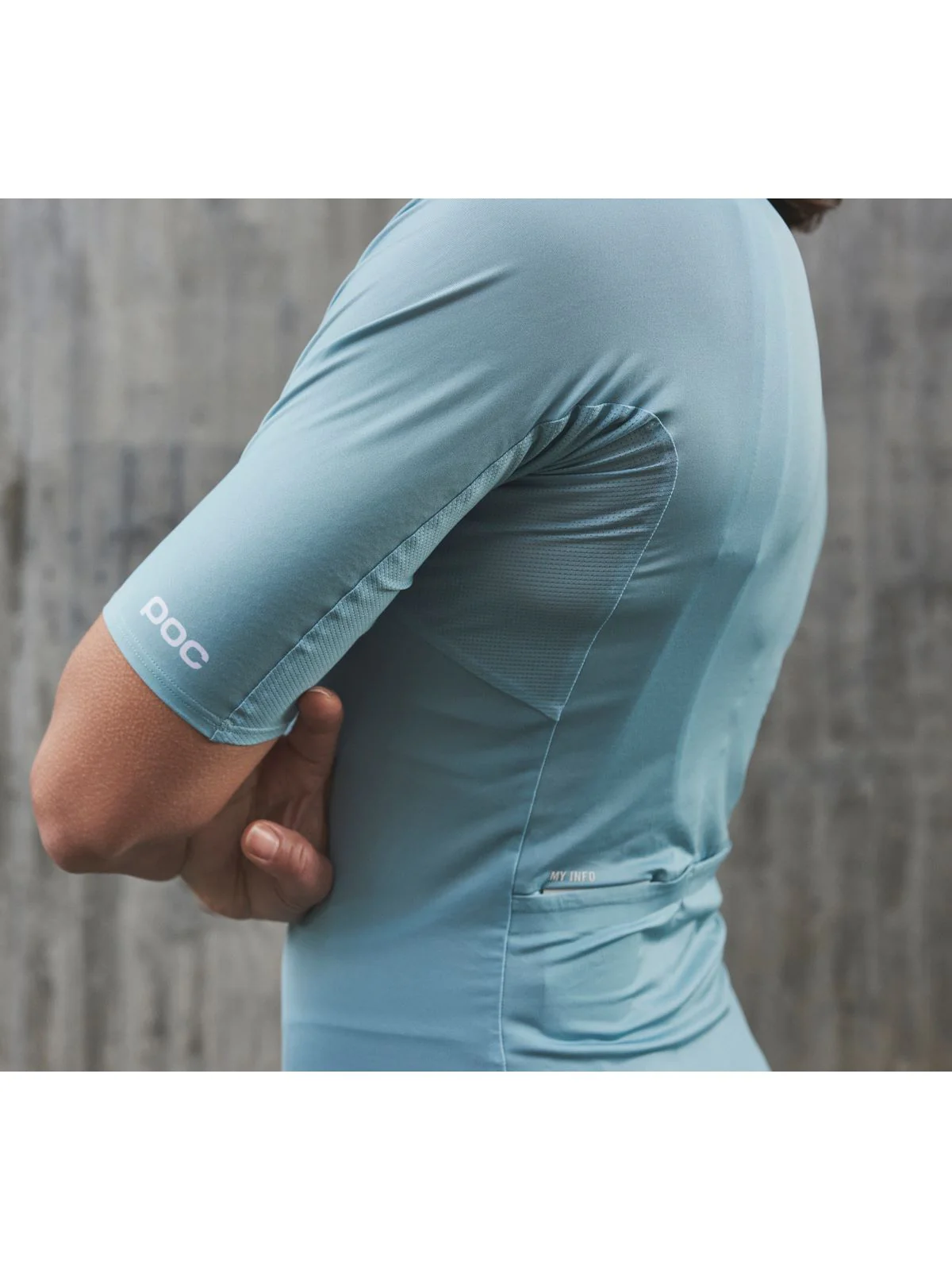 Koszulka rowerowa POC W's PRISTINE Jersey - Lt Dioptase Blue - Image 3