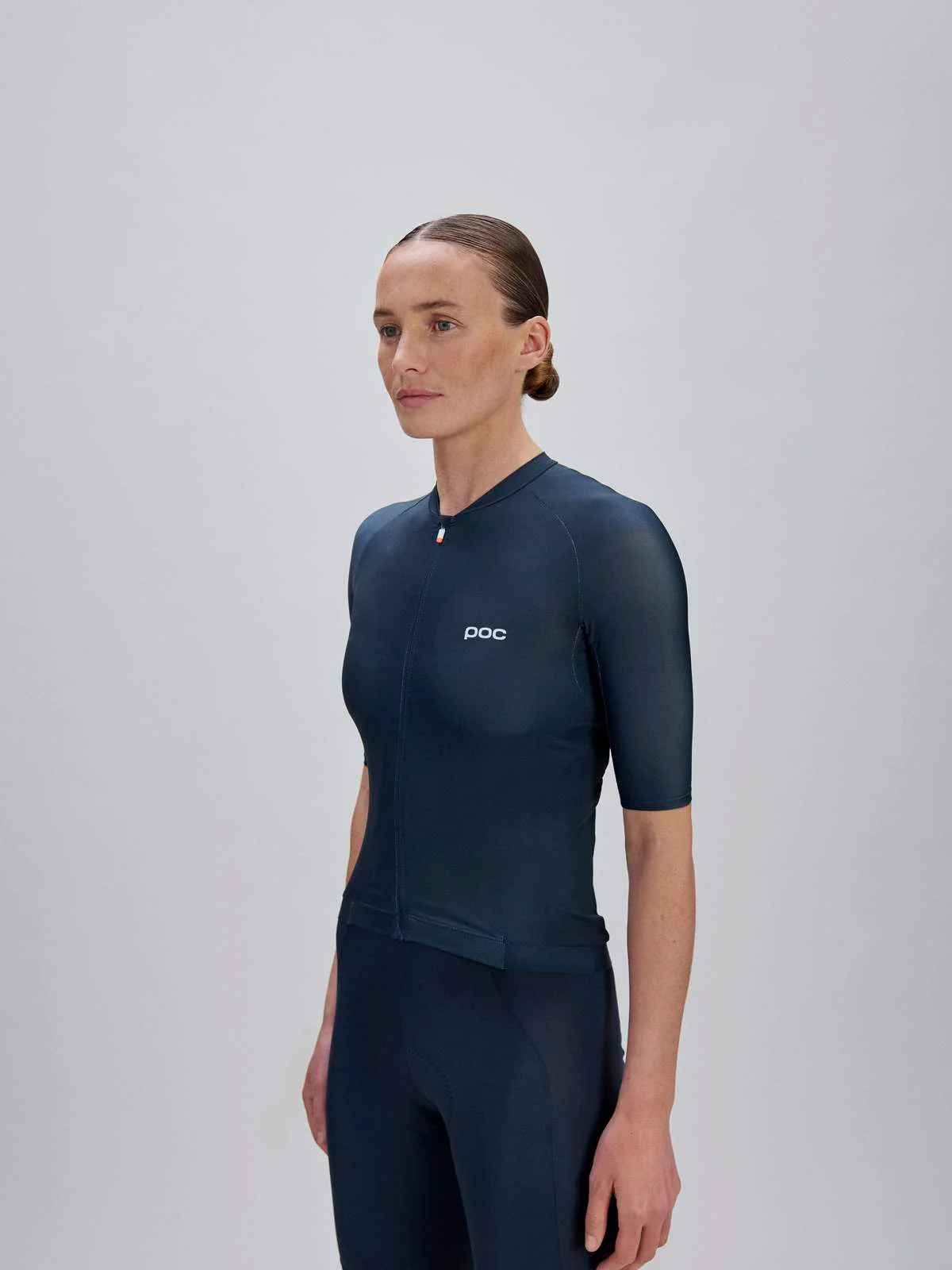 Koszulka rowerowa POC W's Pristine Jersey - Apatite Navy - Image 2
