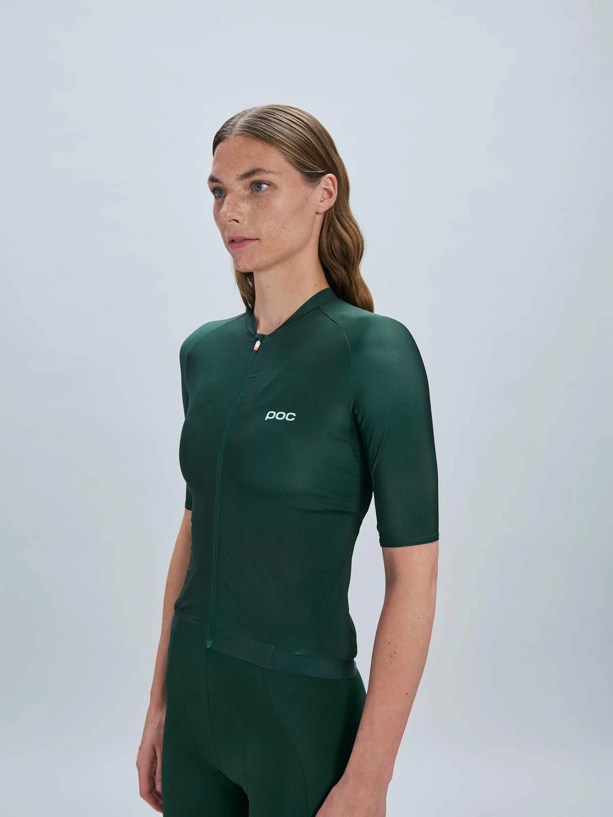 Koszulka rowerowa POC W's Pristine Jersey - Parg. Green - Image 2