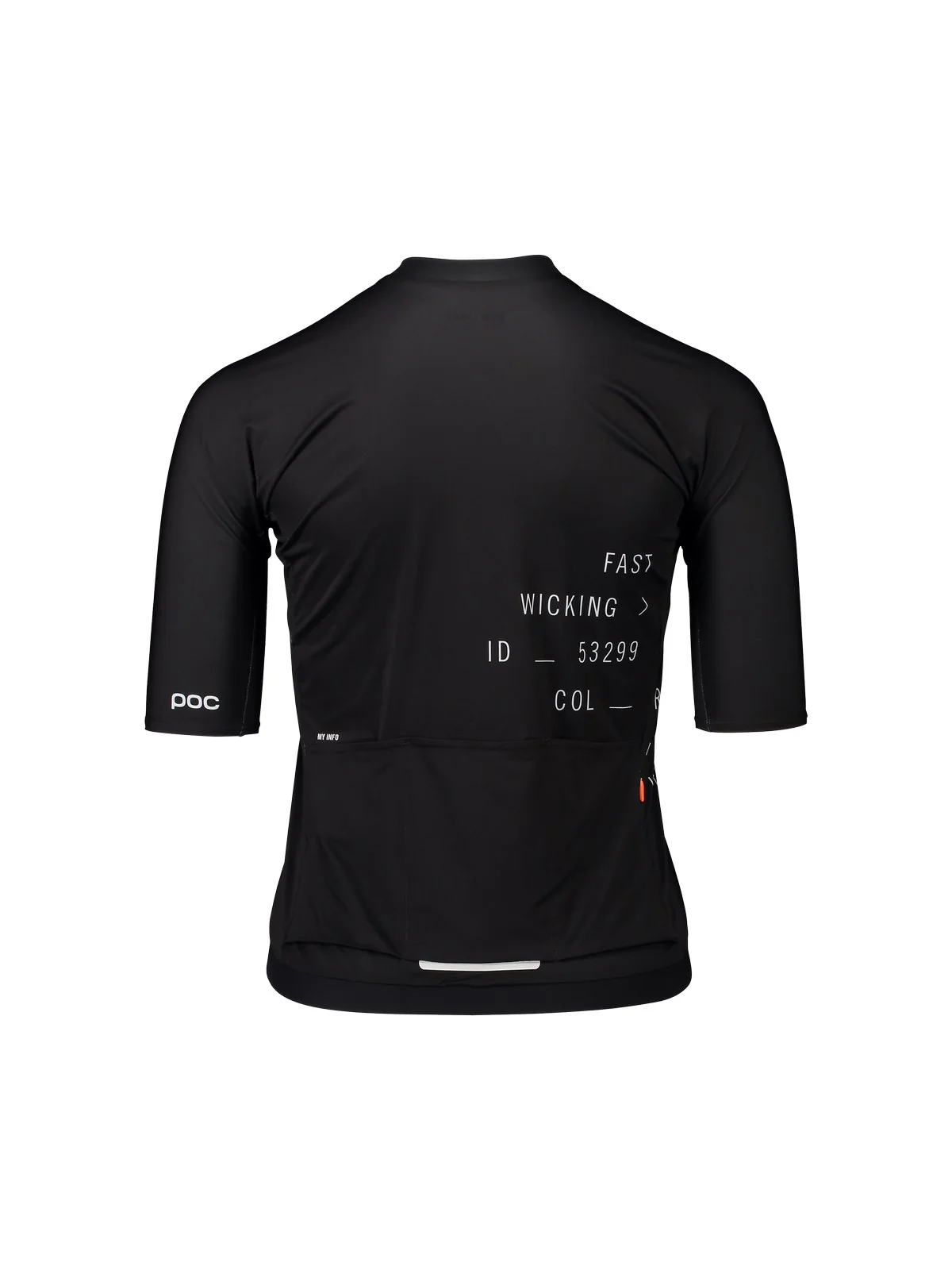 Koszulka rowerowa POC W's PRISTINE PRINT Jersey - Ur. Black - Image 2