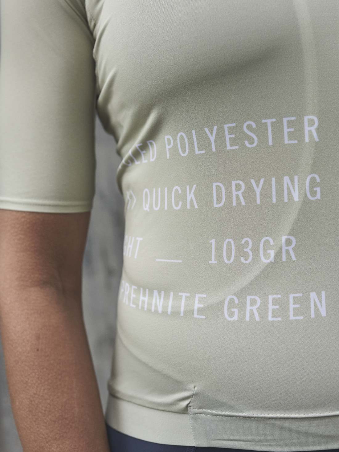 Koszulka rowerowa POC W's PRISTINE PRINT Jersey - Prehnite Green - Image 4
