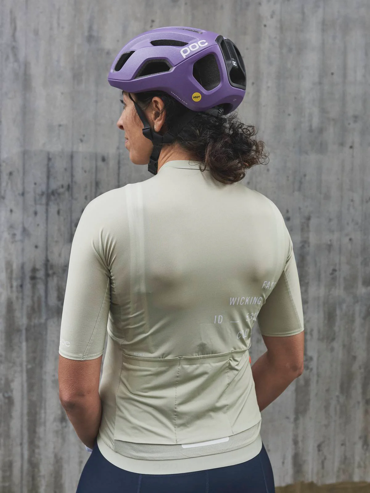 Koszulka rowerowa POC W's PRISTINE PRINT Jersey - Prehnite Green - Image 5