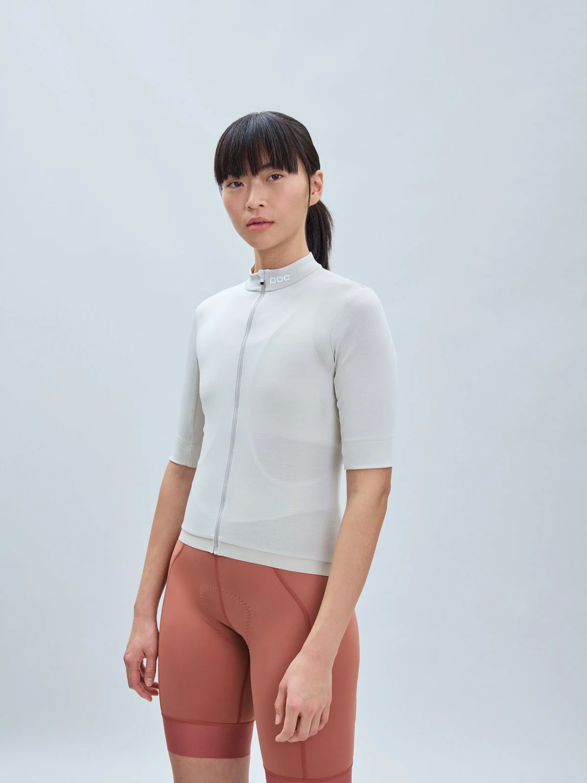 Koszulka rowerowa POC W's Thermal Lite Jersey - Light Sandstone Beige - Image 2
