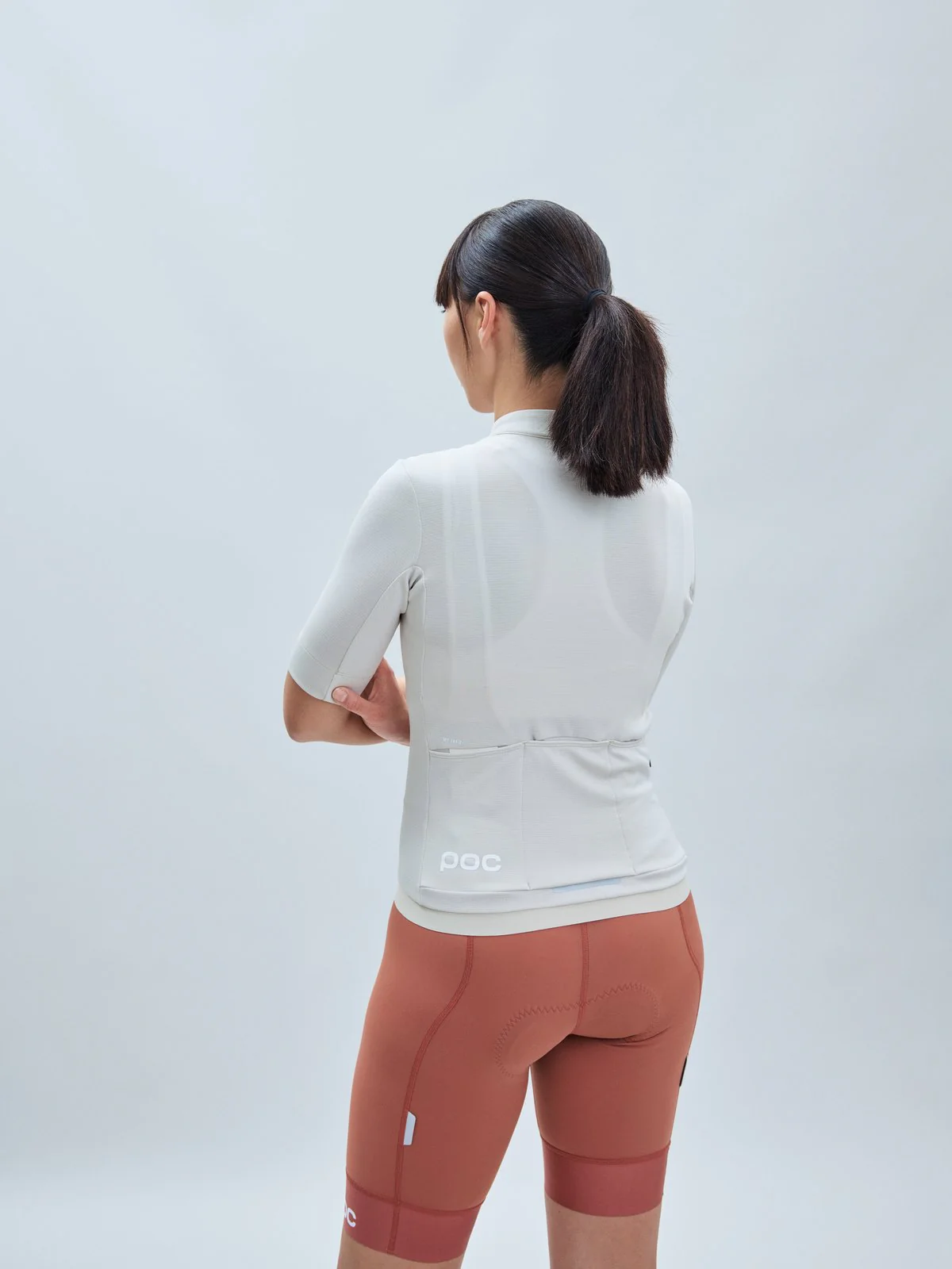Koszulka rowerowa POC W's Thermal Lite Jersey - Light Sandstone Beige - Image 3