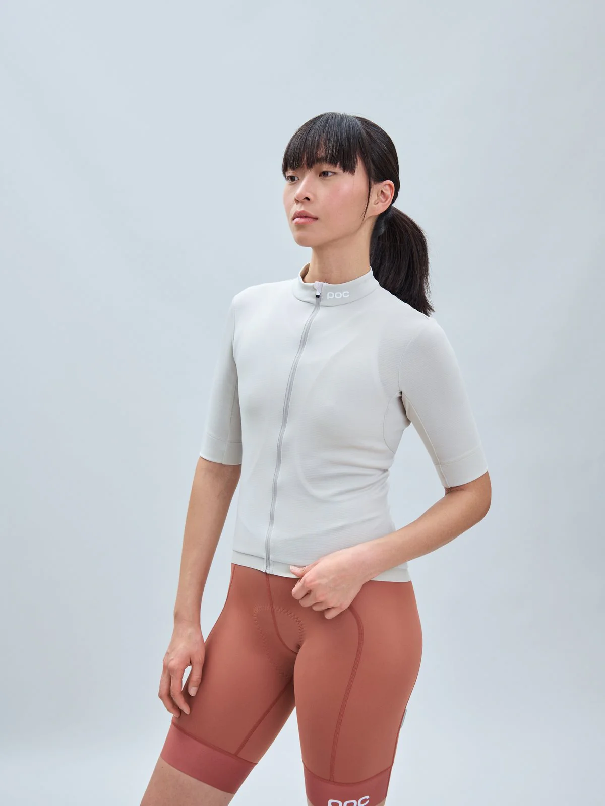 Koszulka rowerowa POC W's Thermal Lite Jersey - Light Sandstone Beige - Image 6