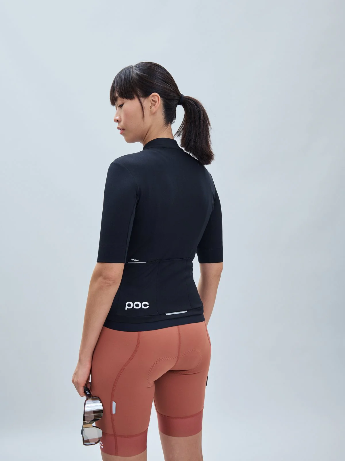 Koszulka rowerowa POC W's Thermal Lite Jersey - Uran. Black - Image 3