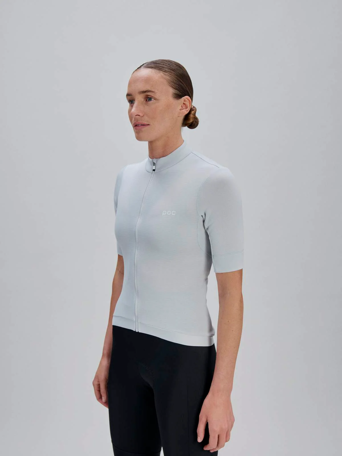 Koszulka rowerowa POC W's Thermal Lite Jersey - Granite Grey - Image 2
