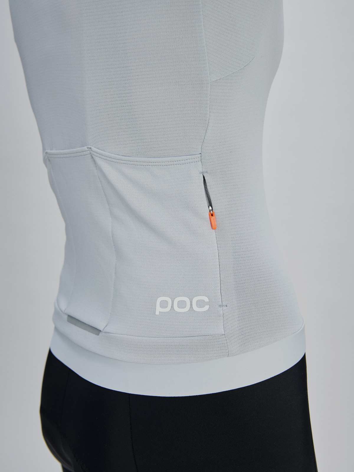 Koszulka rowerowa POC W's Thermal Lite Jersey - Granite Grey - Image 4