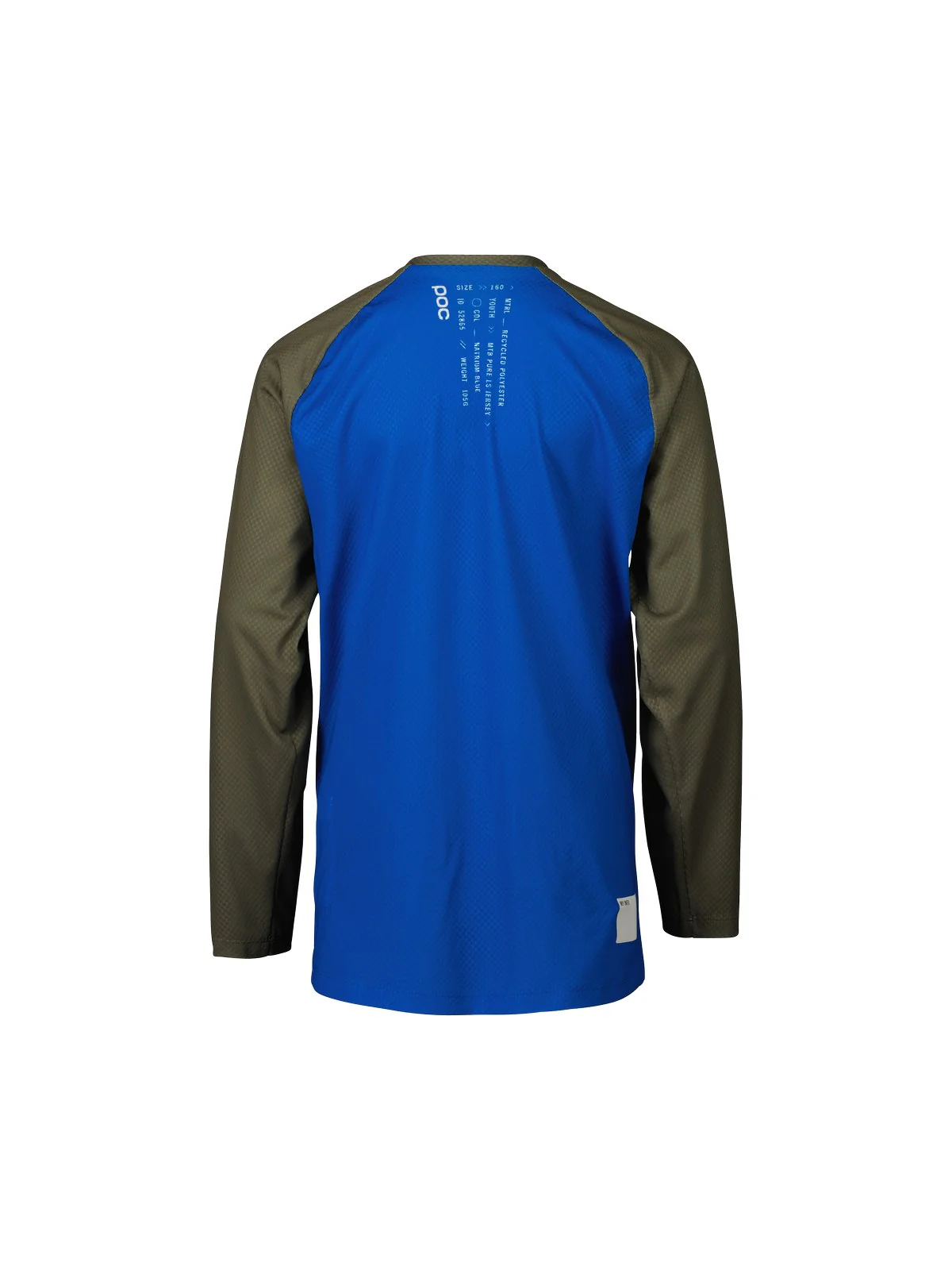Koszulka rowerowa POC Y's Essential MTB LS Jersey - Natrium Blue/Epidote Green - Image 2