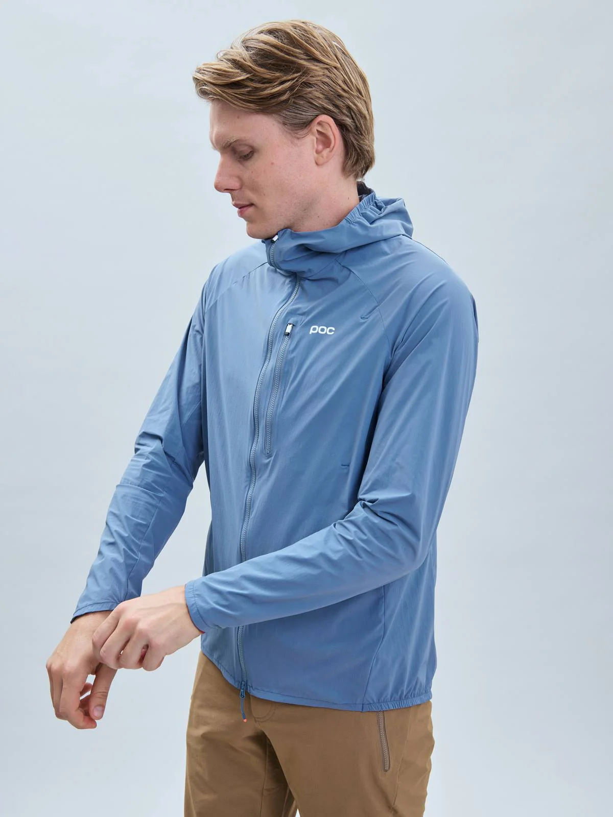 Kurtka rowerowa POC Motion Wind Jacket - Calcite Blue - Image 2