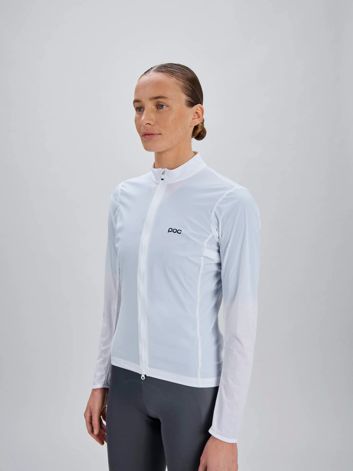 Kurtka rowerowa POC W's Essential Splash Jacket - Hyd. White - Image 2