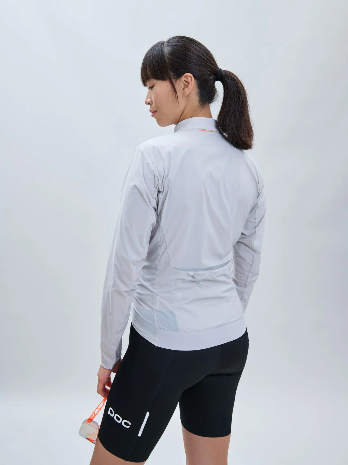 Kurtka rowerowa POC W's Essential Splash Jacket - Granite Grey - Image 3
