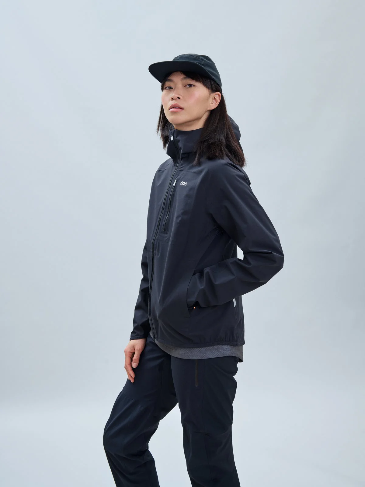 Kurtka rowerowa damska POC W'S Motion Rain Jacket czarny - Image 3