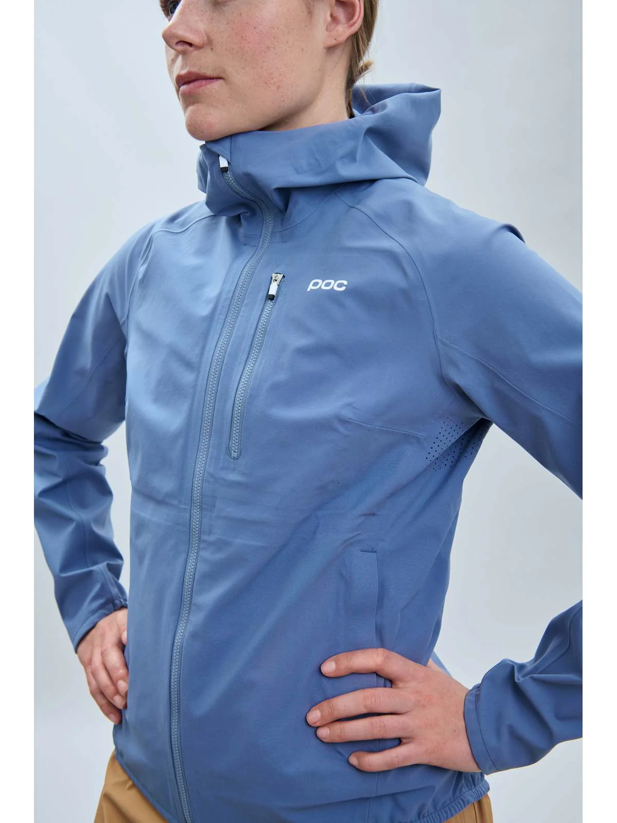 Kurtka rowerowa POC W's Motion Rain Jacket niebieski - Image 4