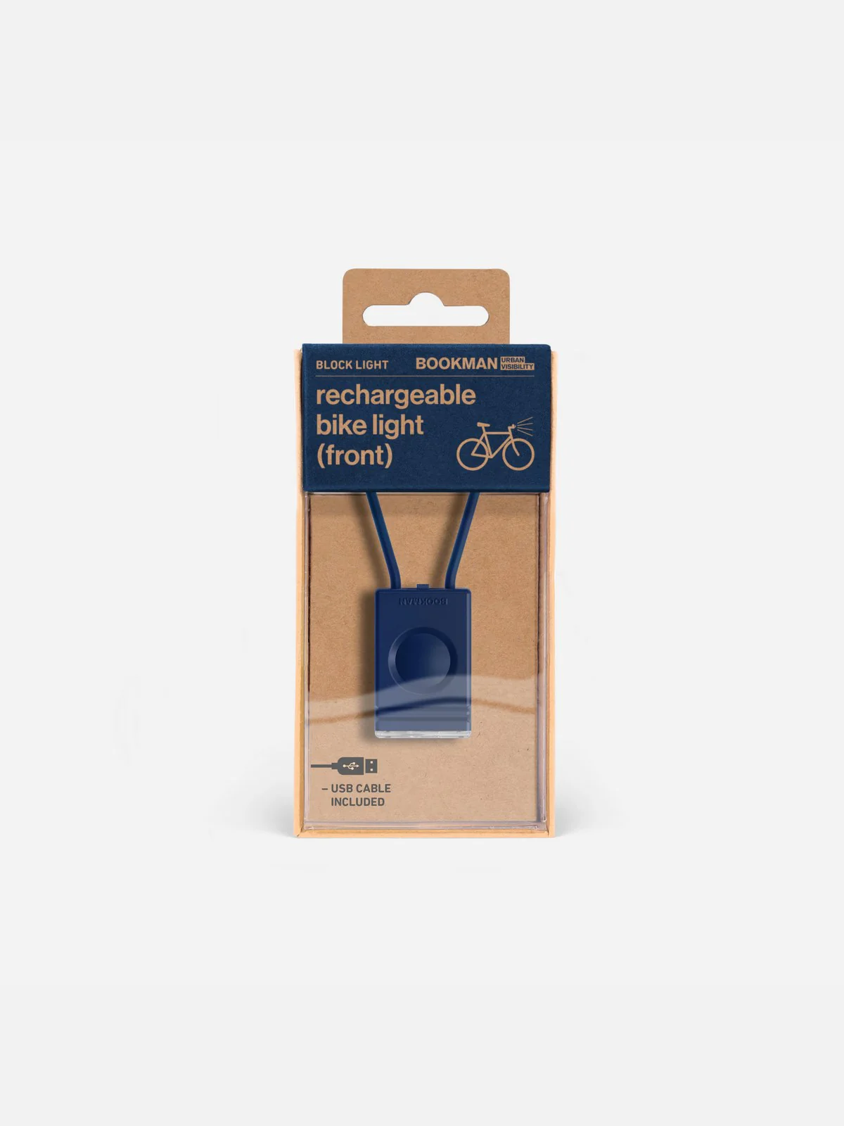 Lampka rowerowa BOOKMAN Block Light Front 50lm niebieski - Image 2