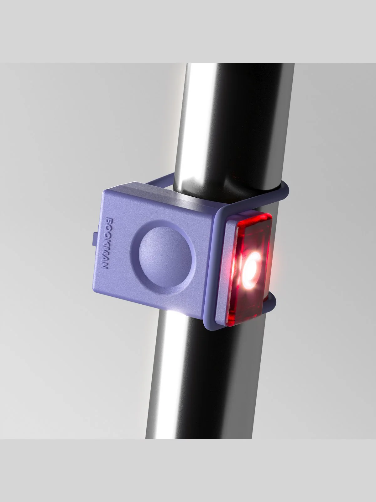 Lampka rowerowa BOOKMAN Block Light Rear 18lm lawendowy - Image 2