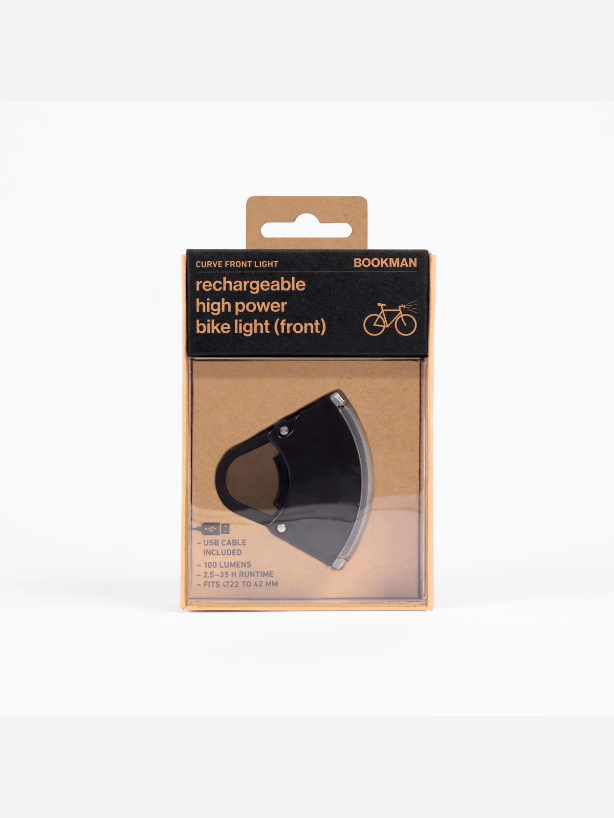 Lampka rowerowa BOOKMAN Curve Front Light 220lm czarny - Image 5