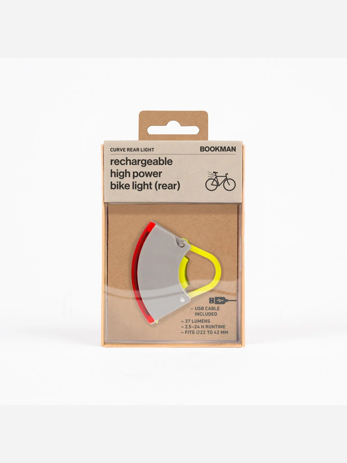 Lampka rowerowa BOOKMAN Curve Rear Light 37lm zielony - Image 3