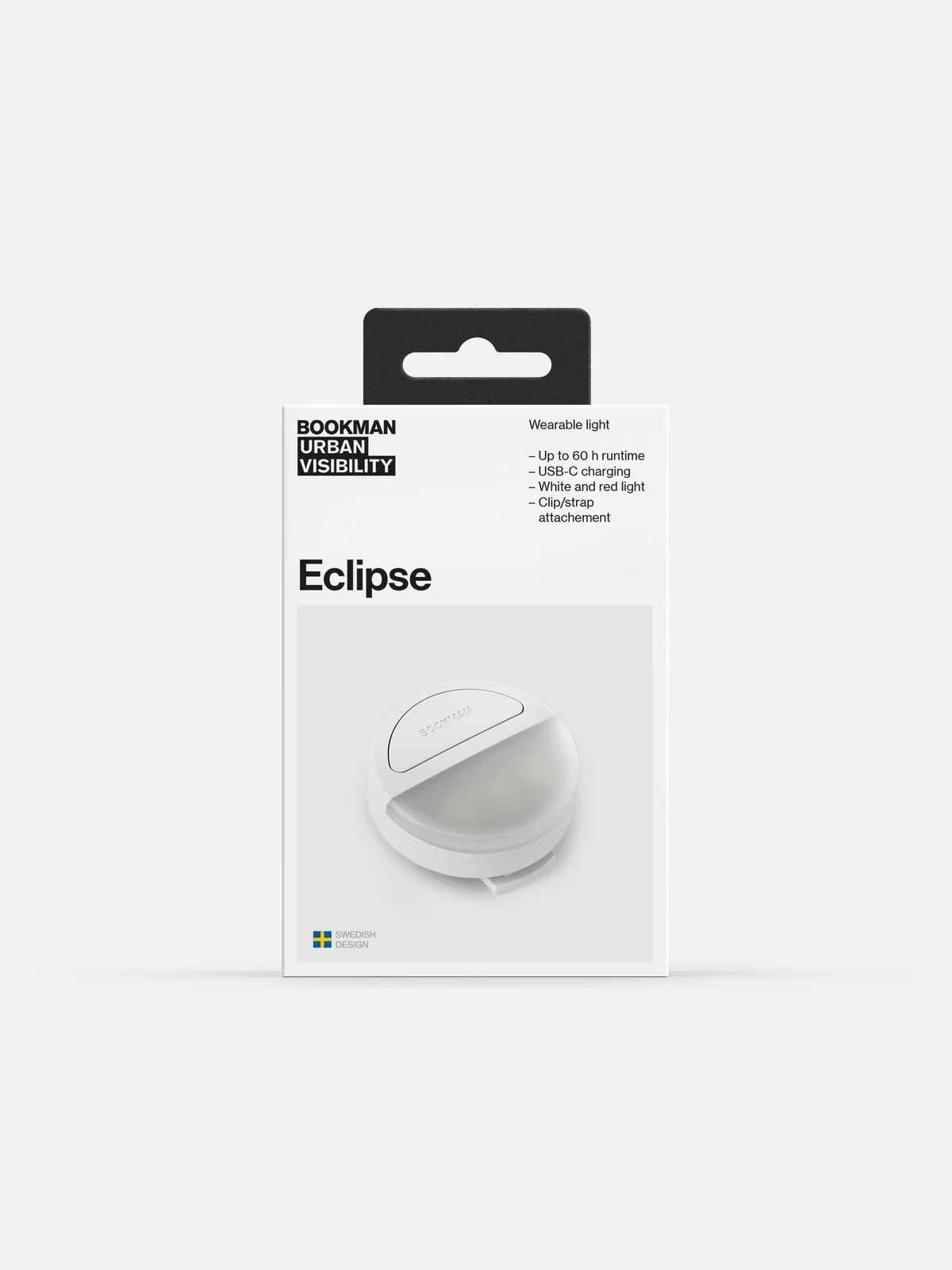 Lampka rowerowa BOOKMAN Eclipse biały - Image 4