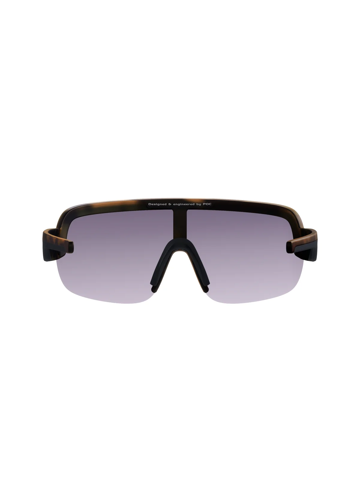 Okulary POC AIM - Tortoise Brown - Clarity ROAD Violet/Silver Mirror Cat 3 - Image 4