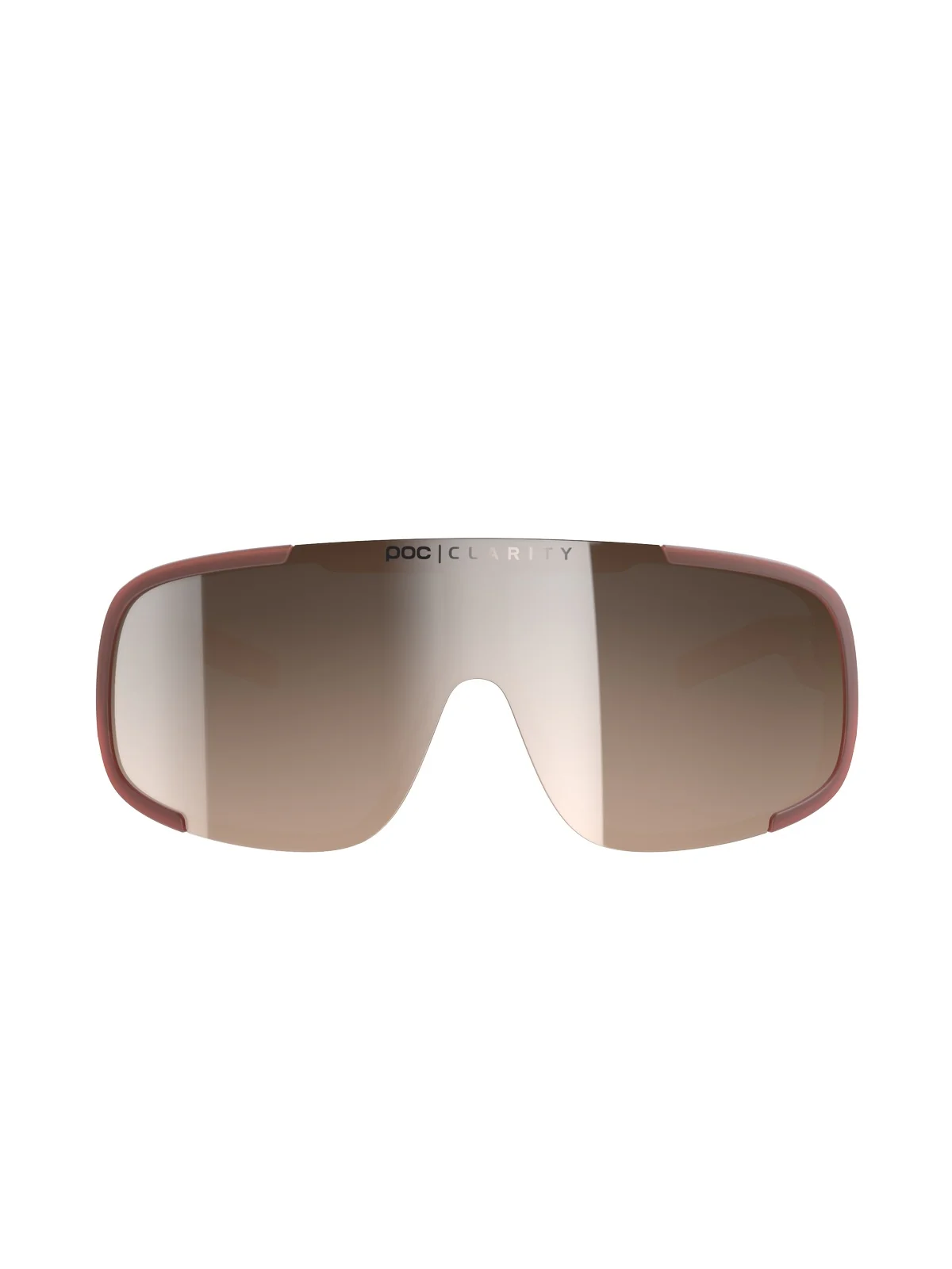 Okulary rowerowe POC Aspire Mid - Himalayan Salt Translucent - Clarity Trail | Brown/Silver Mirror Cat 2 - Image 2