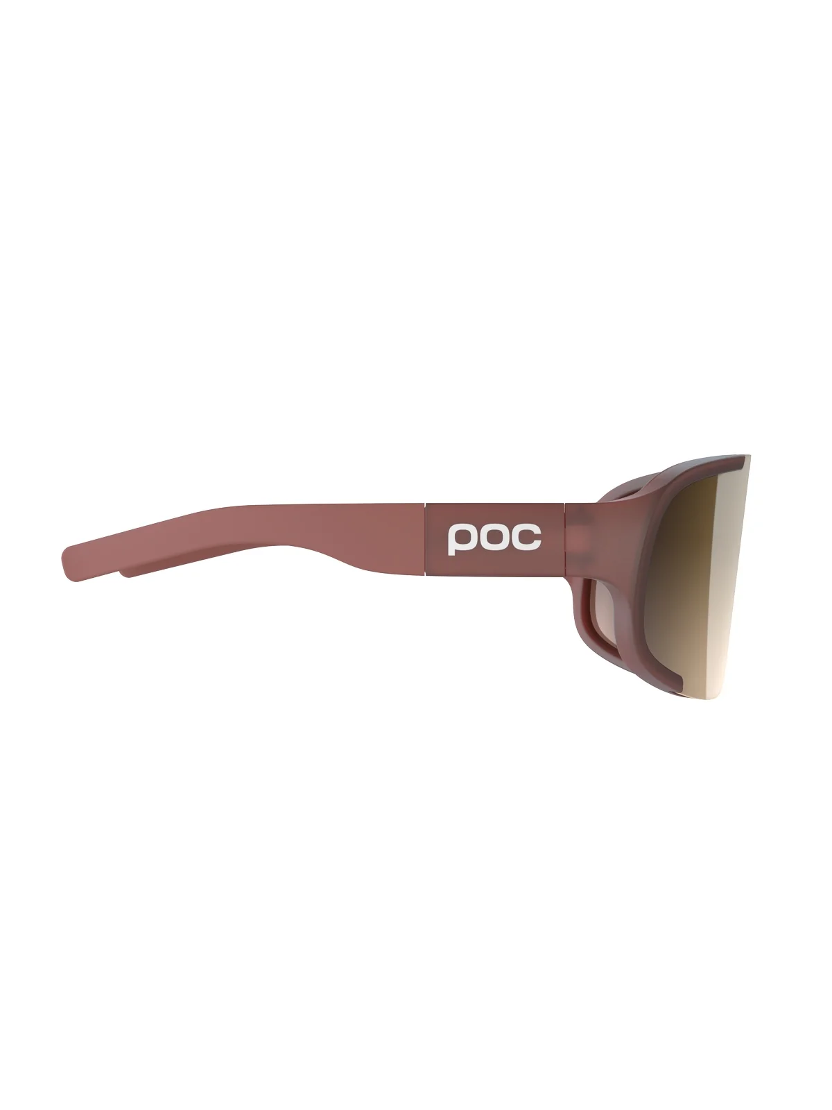 Okulary rowerowe POC Aspire Mid - Himalayan Salt Translucent - Clarity Trail | Brown/Silver Mirror Cat 2 - Image 3