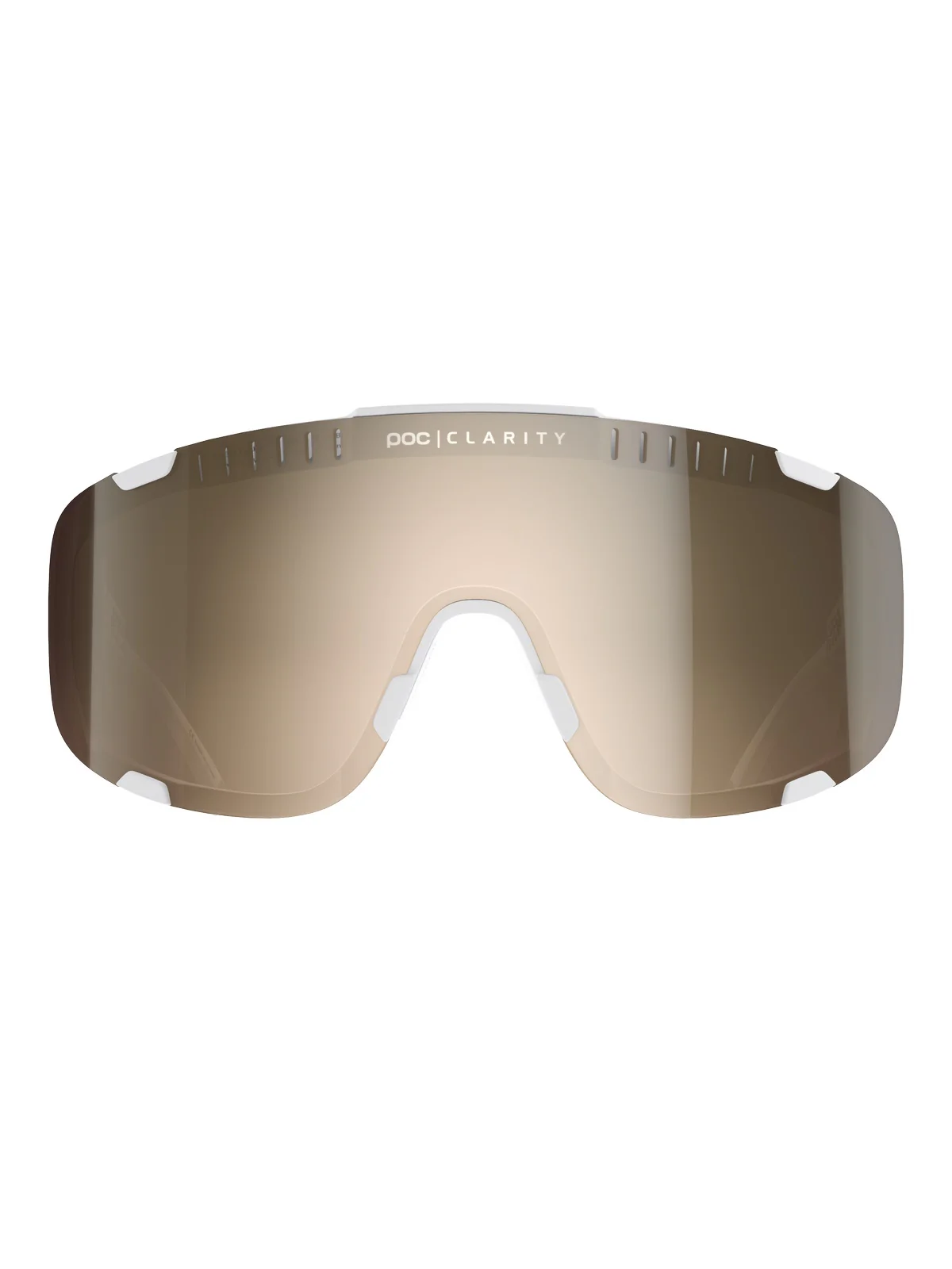 Okulary rowerowe POC Devour Wide Fit - Hyd. White | Clarity Trail /Partly Sunny Silver Cat 2 - Image 2