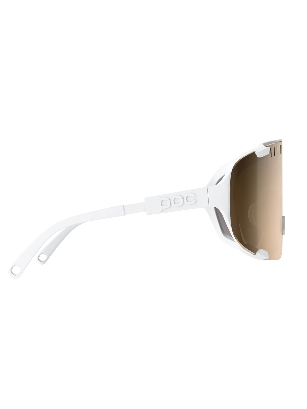 Okulary rowerowe POC Devour Wide Fit - Hyd. White | Clarity Trail /Partly Sunny Silver Cat 2 - Image 3