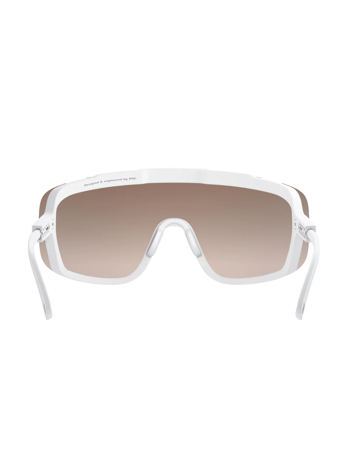 Okulary rowerowe POC Devour Wide Fit - Hyd. White | Clarity Trail /Partly Sunny Silver Cat 2 - Image 4