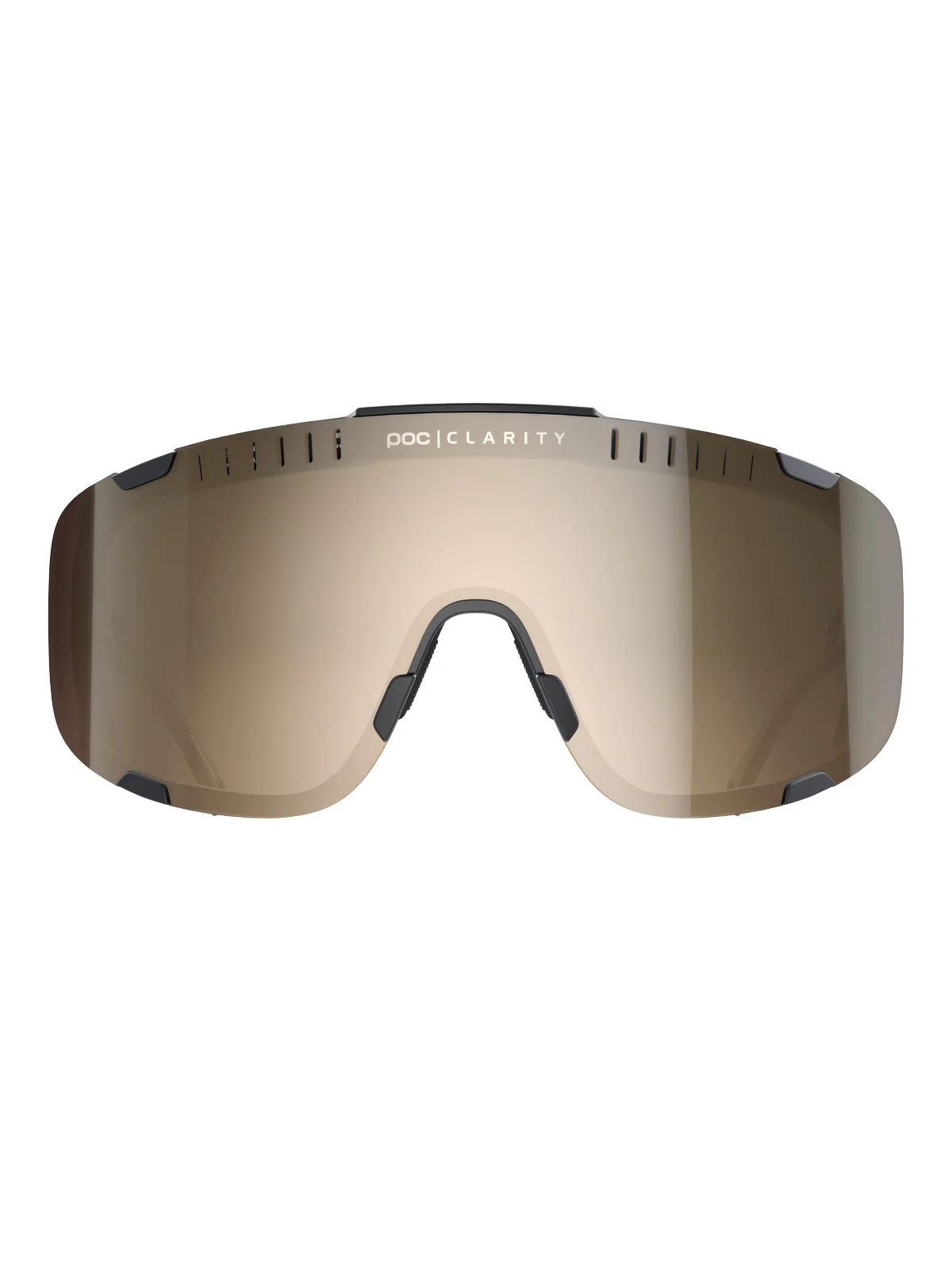 Okulary rowerowe POC Devour Wide Fit - Ur. Black | Clarity Trail/Partly Sunny Silver Cat 2 - Image 3