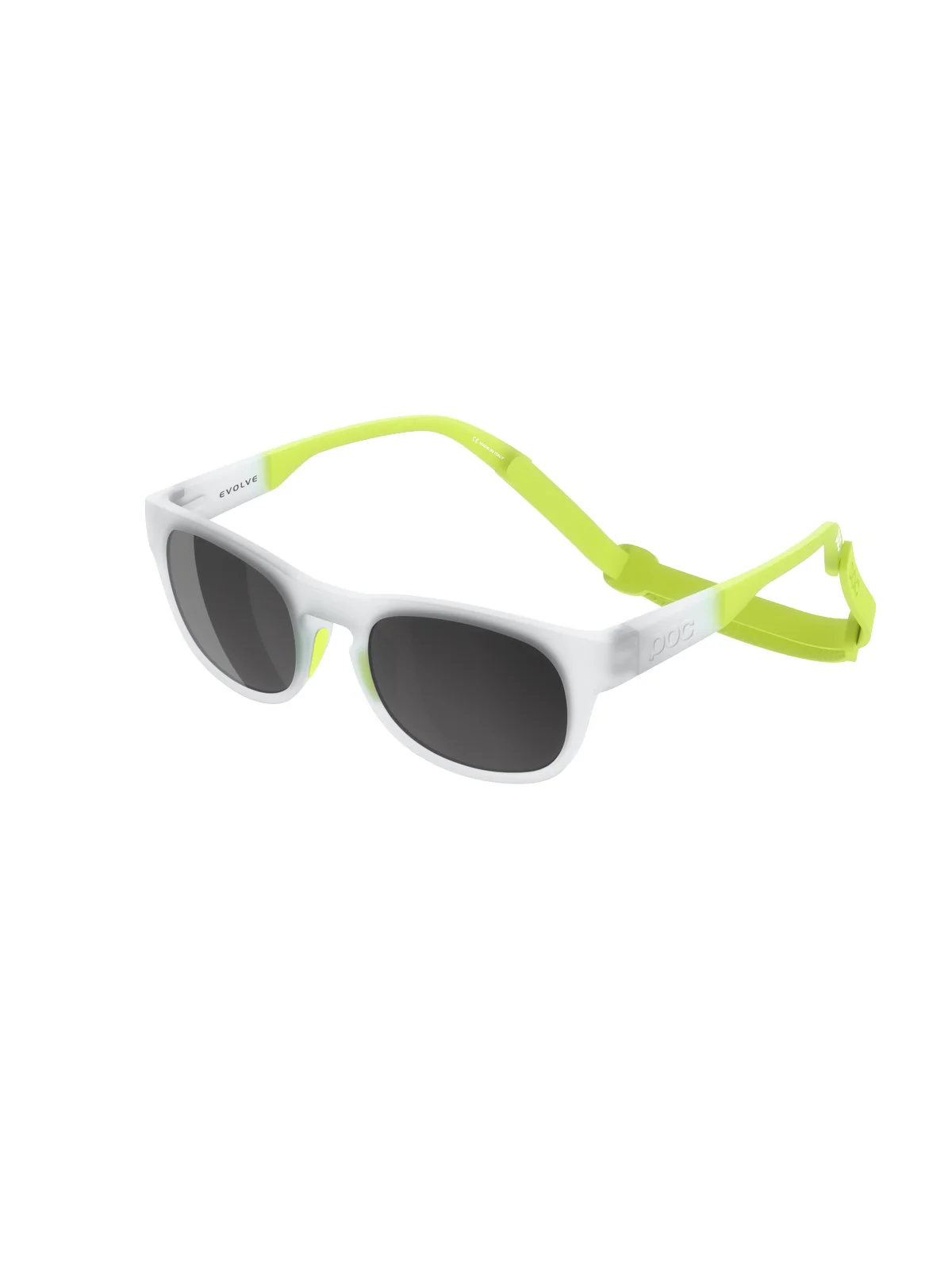 Okulary juniorskie POC EVOLVE - Transp. Crystal/Fluo. Limegreen - Equalizer Grey Cat 3 - Image 3