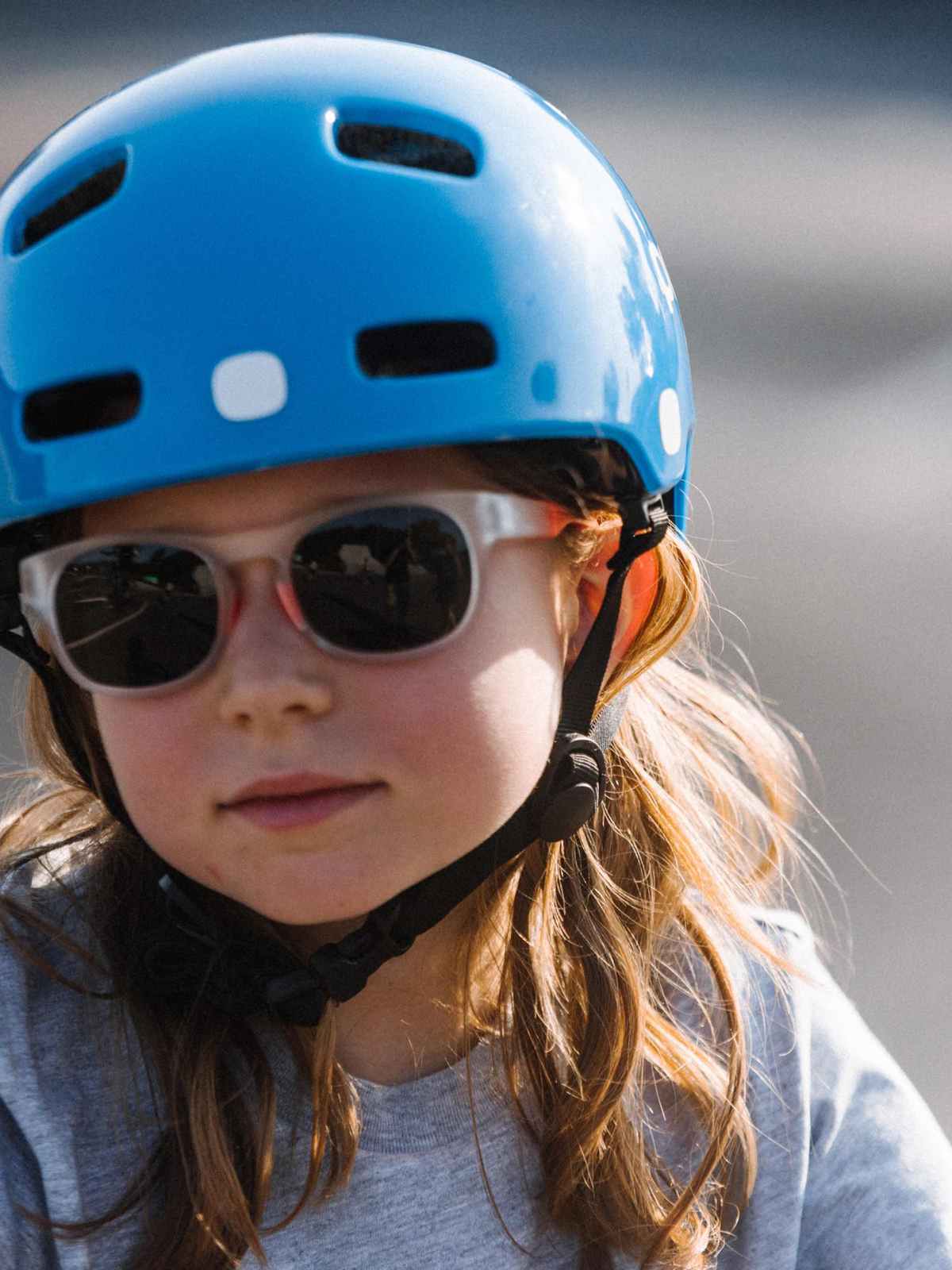 Okulary juniorskie POC EVOLVE - Transp. Crystal/Fluo. Orange - Equalizer Grey Cat 3 - Image 2