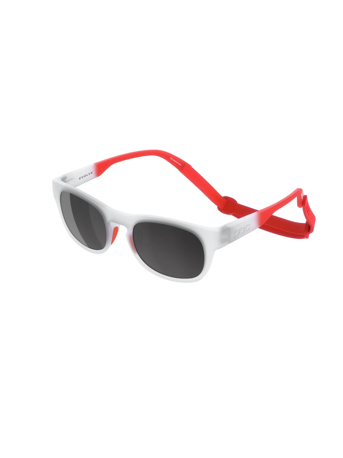Okulary juniorskie POC EVOLVE - Transp. Crystal/Fluo. Orange - Equalizer Grey Cat 3 - Image 3