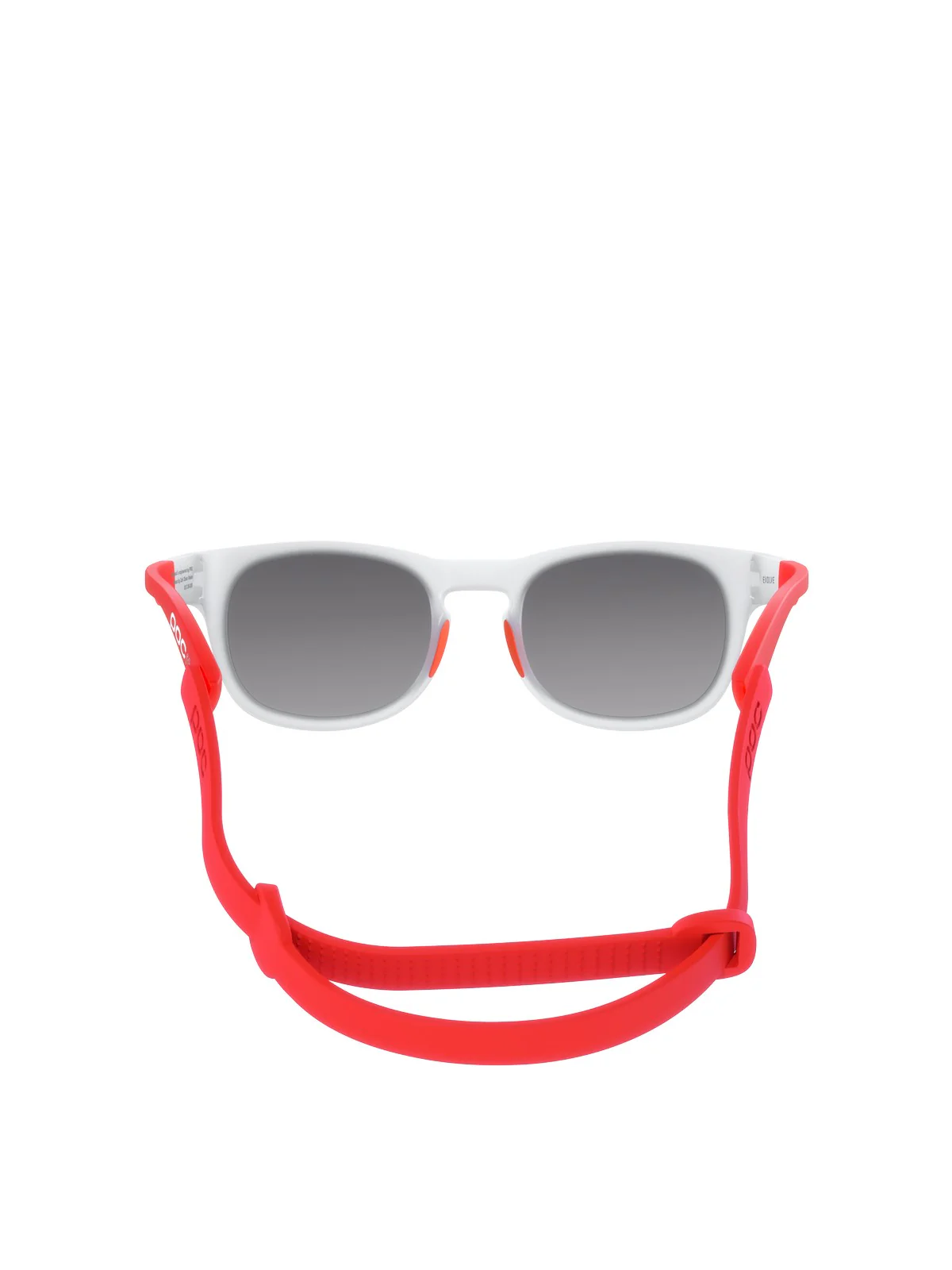 Okulary juniorskie POC EVOLVE - Transp. Crystal/Fluo. Orange - Equalizer Grey Cat 3 - Image 4