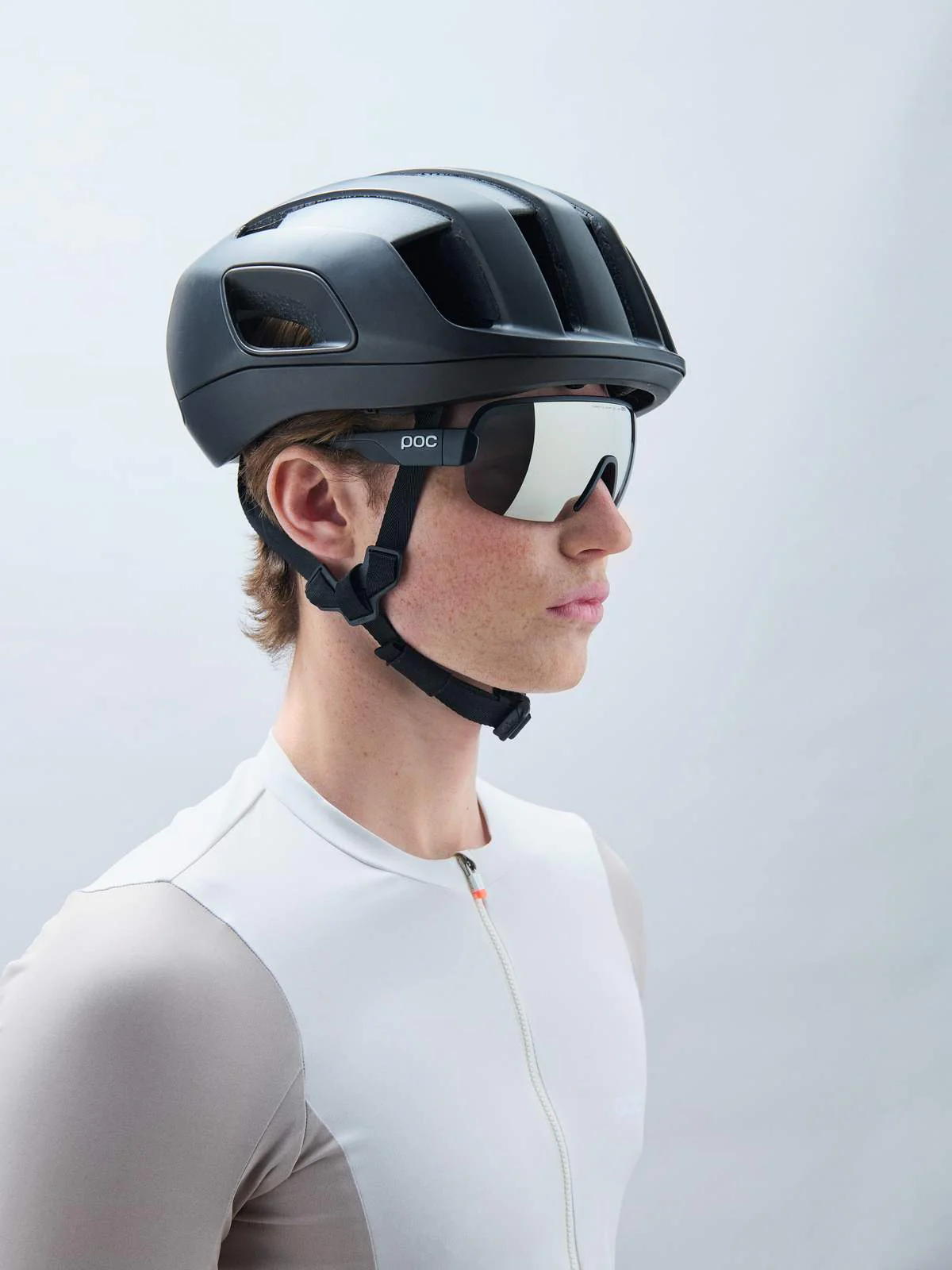 Okulary rowerowe POC Aim - Ur. Black/Clarity Road/Sunny Silver - Image 2