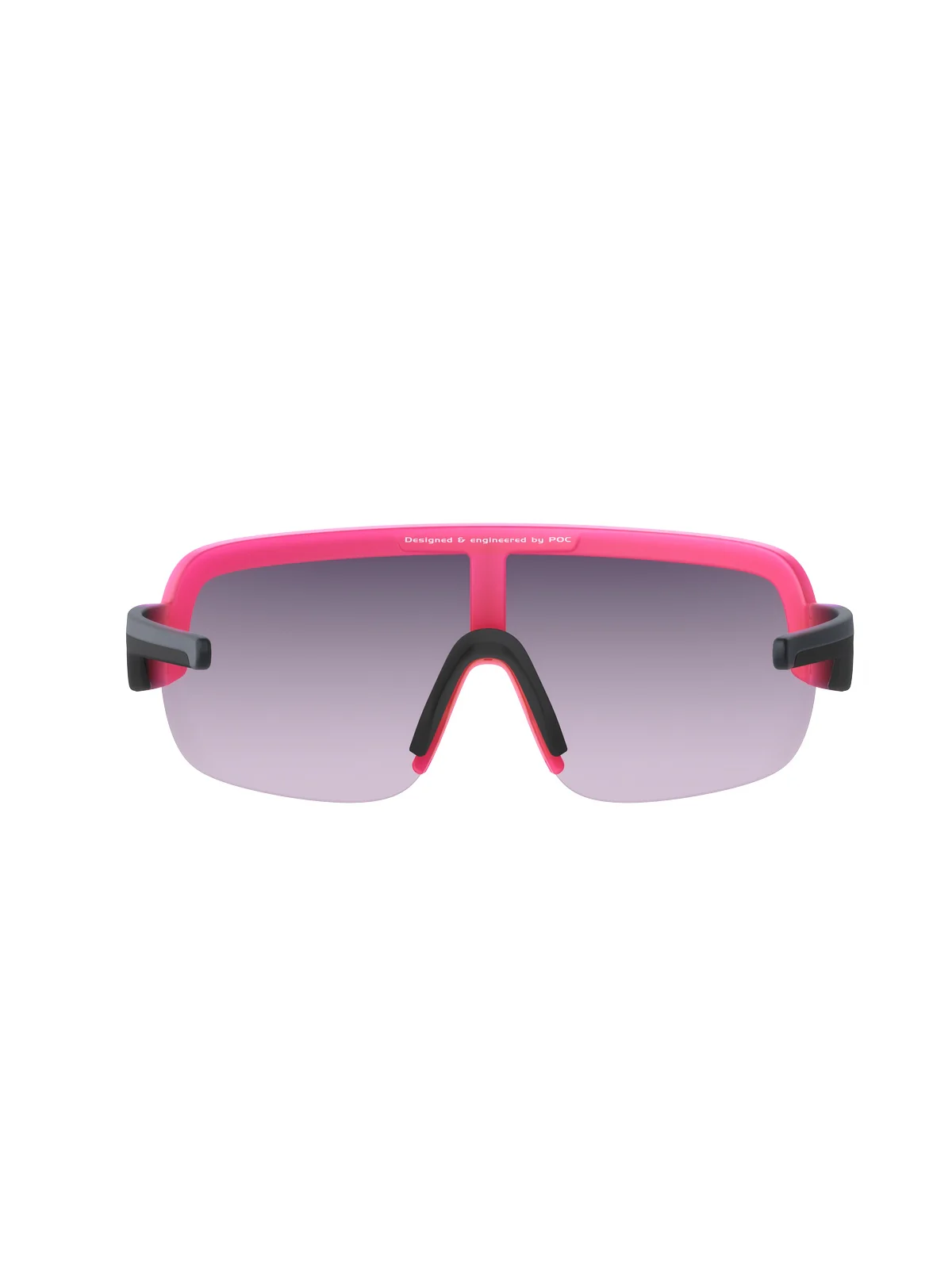 Okulary rowerowe POC Aim - Fluo. Pink/Ur. Black Transl. - Clarity Road Gold Mirror cat.3 - Image 4