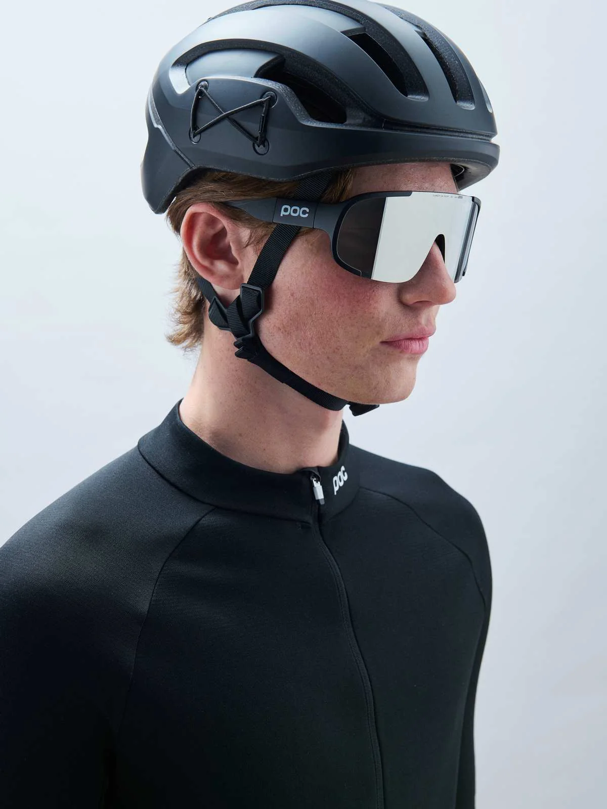 Okulary rowerowe POC Aspire - Ur. Black/Clarity Road/Sunny Silver - Image 4