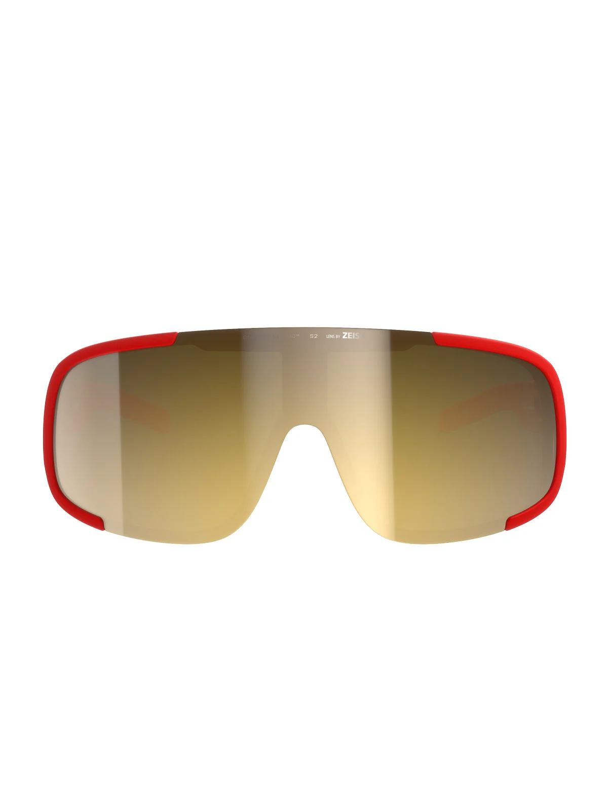 Okulary rowerowe POC Aspire Wide Fit - Pris. Red/Clarity Road/Partly Sunny Gold - Image 2
