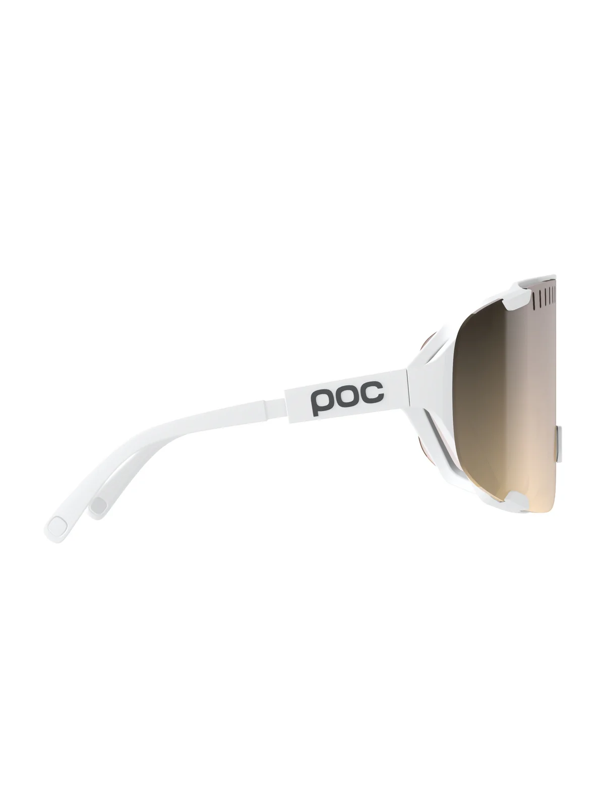 Okulary rowerowe POC Devour+ Hyd. White/Clarity Trail /Partly Sunny Silver - Image 3